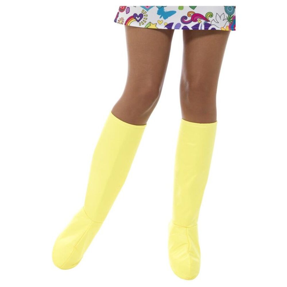 Smiffys Womens/Ladies Gogo Boot Covers / Yellow